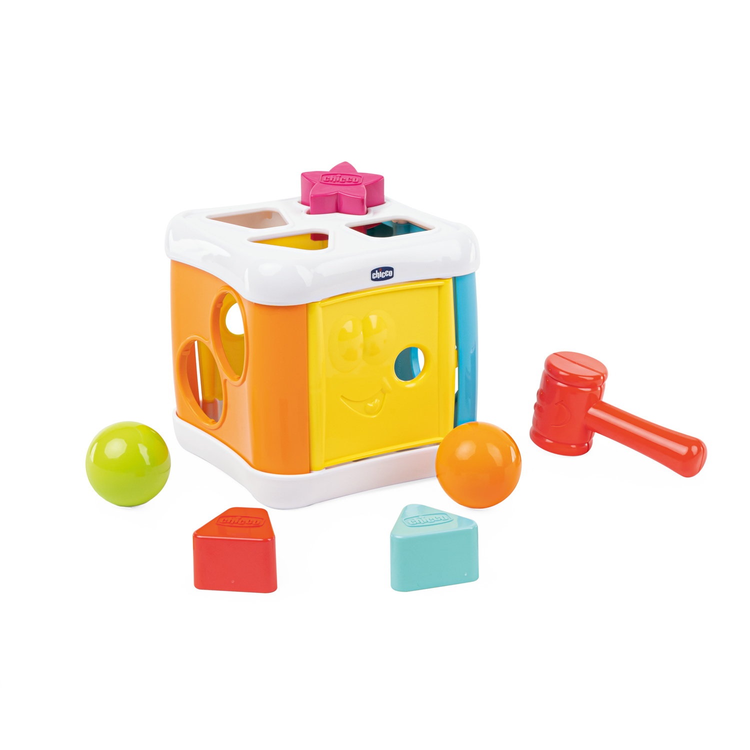 Chicco Gioco 2 in 1 Cubo Incastra e Martella - Sviluppo Abilità Cognitive - 2022