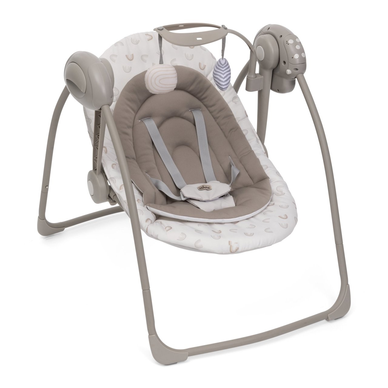 Chicco Sdraietta Elettronica Swing & Play Vanilla - Comfort e Dondolio per Neonati