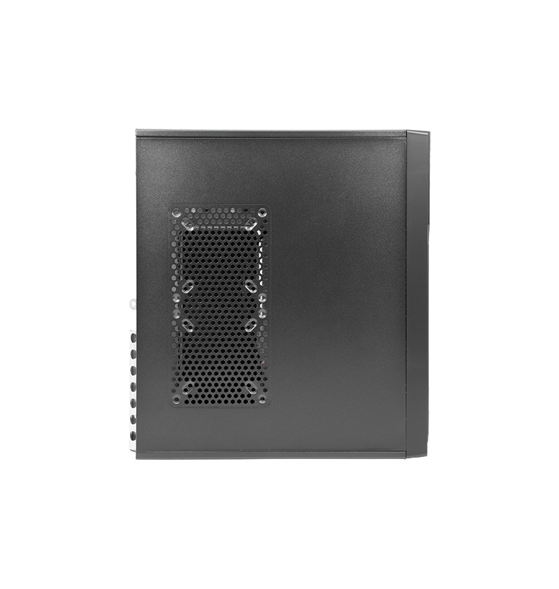 ADJ Case Mid-Tower 500W con Alimentatore, 1 USB 3.0, 3 USB 2.0, Compatibile ATX/m-ATX/mini-ITX, Nero