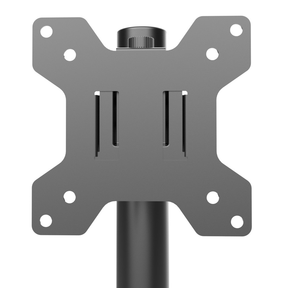 Techly Supporto da Scrivania con Morsetto per Monitor 13-32'' - Braccio Corto Inclinabile, Ergonomico e Salvaspazio