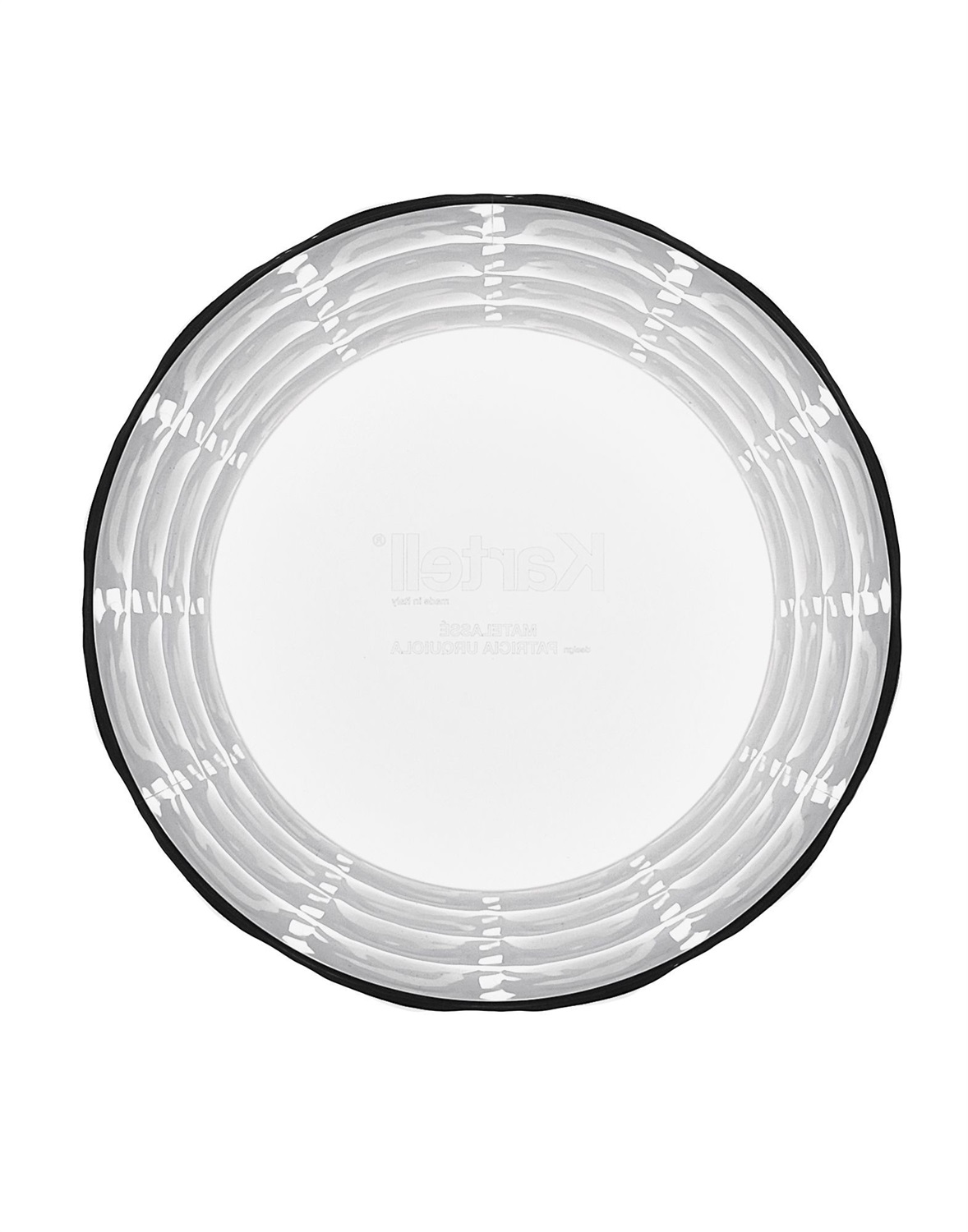 Kartell Vaso Matelassé 1225/B4 - Cristallo, Design Patricia Urquiola, Ø 23 x H 30 cm, PMMA Trasparente, Indoor/Outdoor