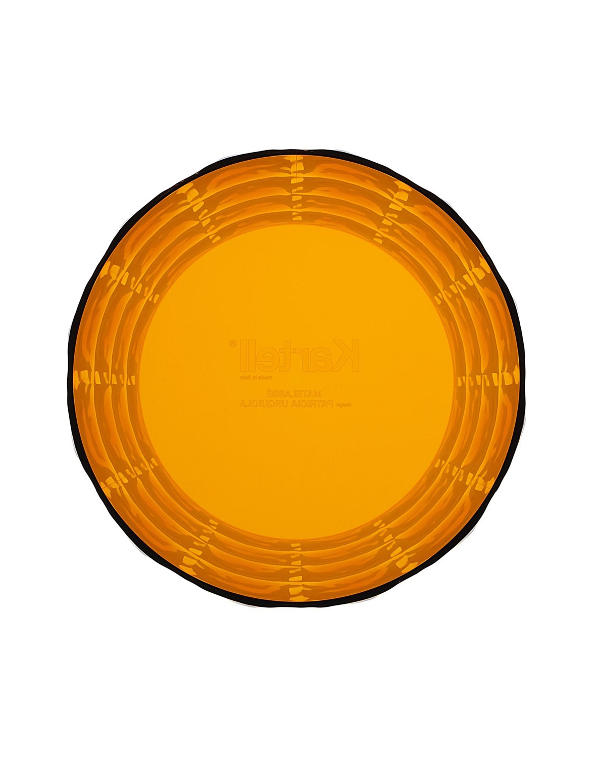 Kartell Vaso Matelassé Ambra - Design Patricia Urquiola, Ø 23 x H 30 cm, PMMA Trasparente, Indoor/Outdoor