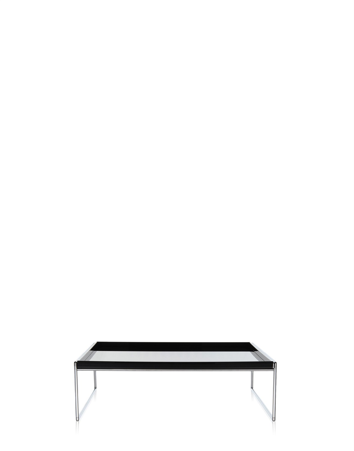 Kartell Trays Side Table - Tavolino Nero, 81 x 81 x 25 cm, Design di Piero Lissoni