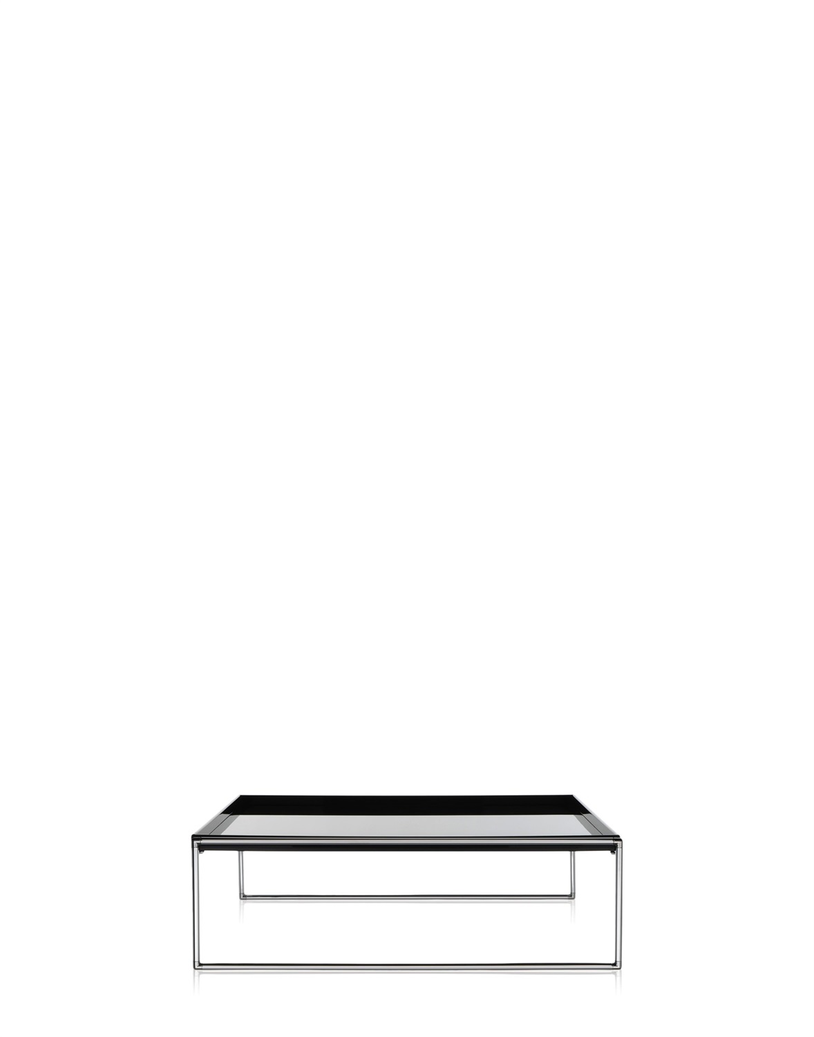 Kartell Trays Side Table - Tavolino Nero, 81 x 81 x 25 cm, Design di Piero Lissoni