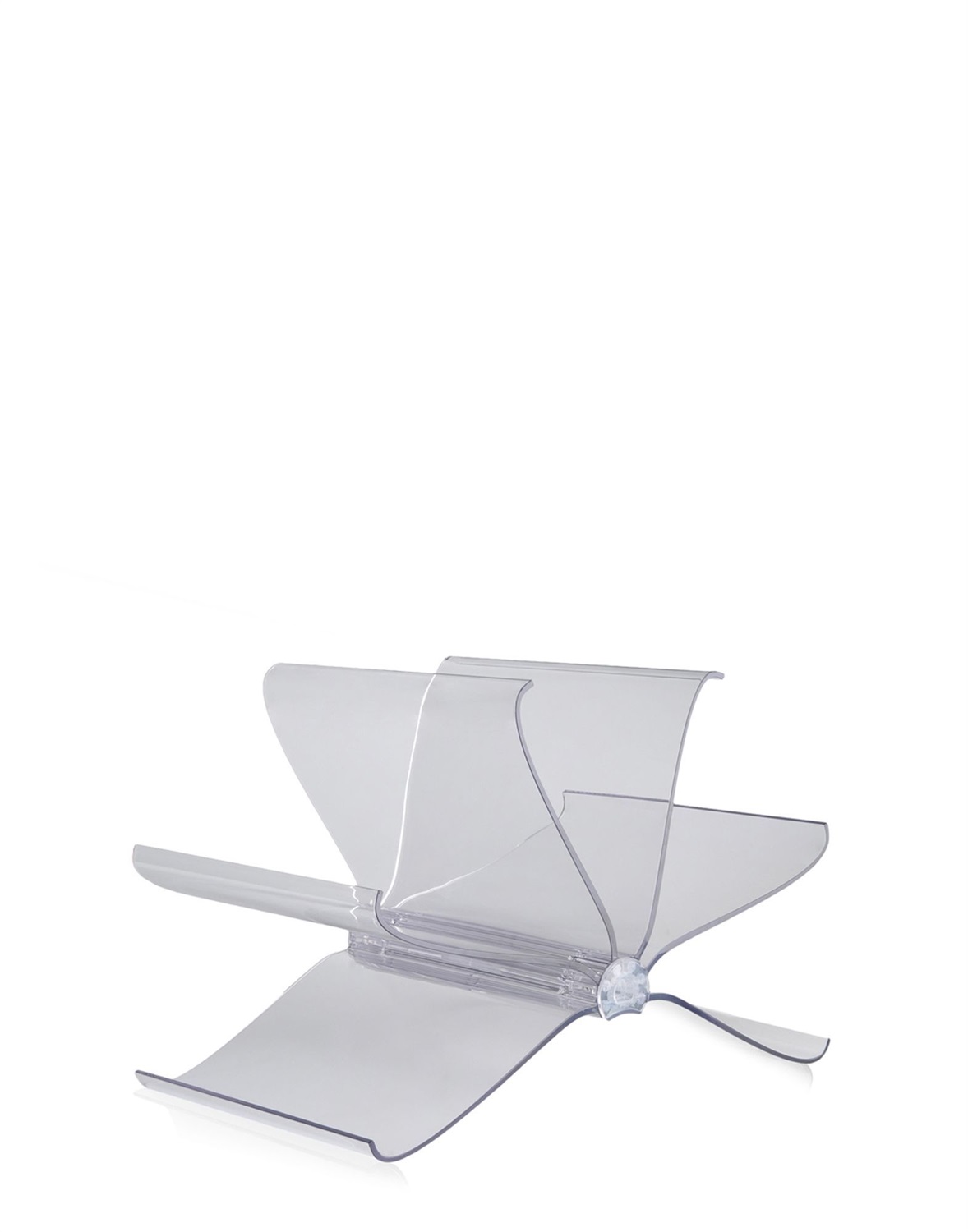 Kartell Front Page Portariviste Trasparente - Design Front, Policarbonato, 55 x 35 x H 35 cm