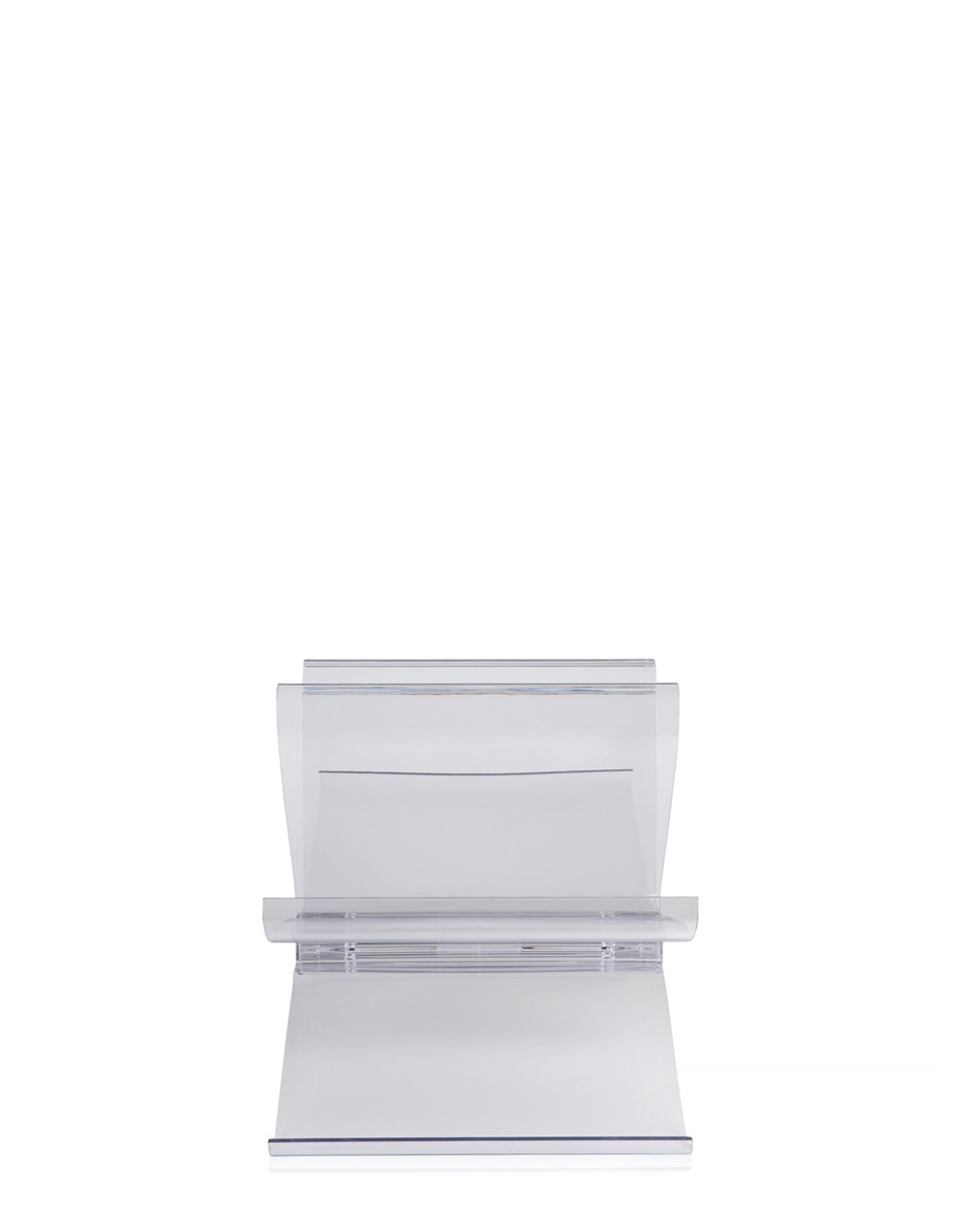 Kartell Front Page Portariviste Trasparente - Design Front, Policarbonato, 55 x 35 x H 35 cm