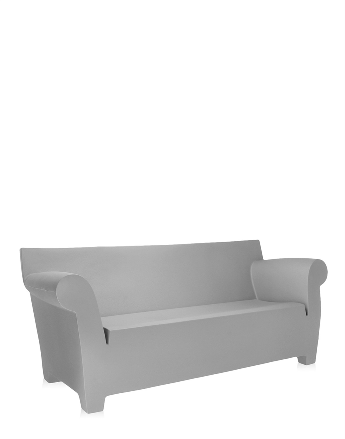 Kartell Divano Bubble Club A Due, Grigio Chiaro, 2 posti, Polietilene, Design Philippe Starck