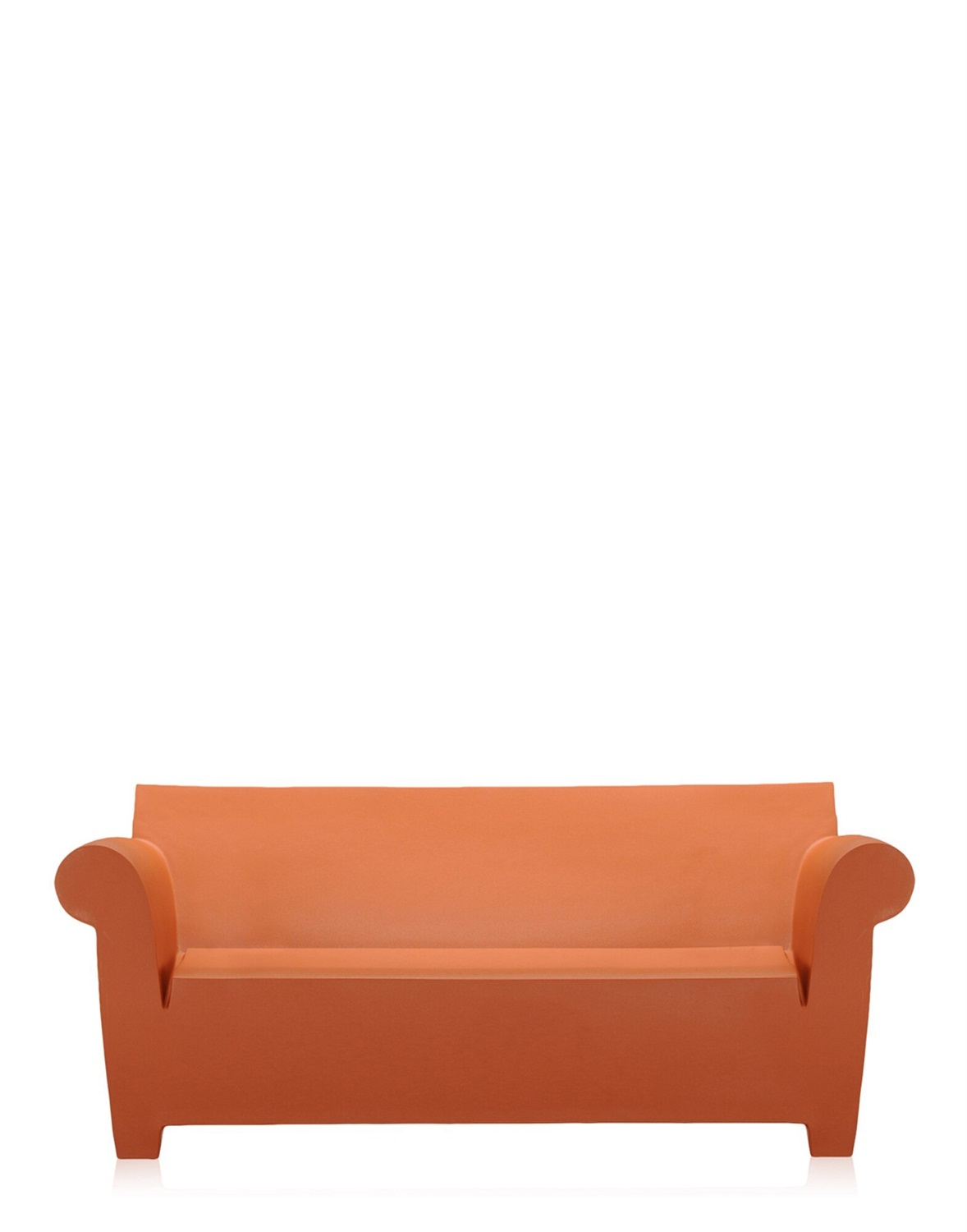 Kartell Divano Bubble Club 2 posti Rosso Terra in Polietilene - Design Philippe Starck