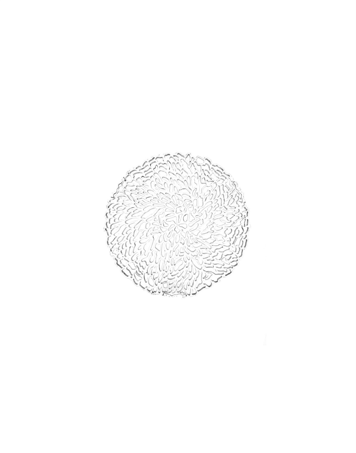 Kartell T-Table Tavolino Basso Design Patricia Urquiola, PMMA Trasparente, Ø 50 cm, H 28 cm