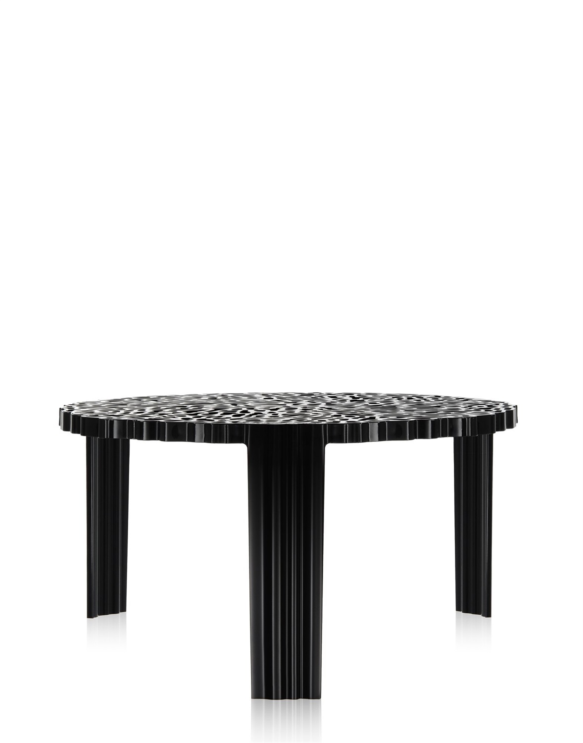 Kartell T-Table Tavolino Design Patricia Urquiola - Nero - PMMA - 60 x 60 x 28 cm