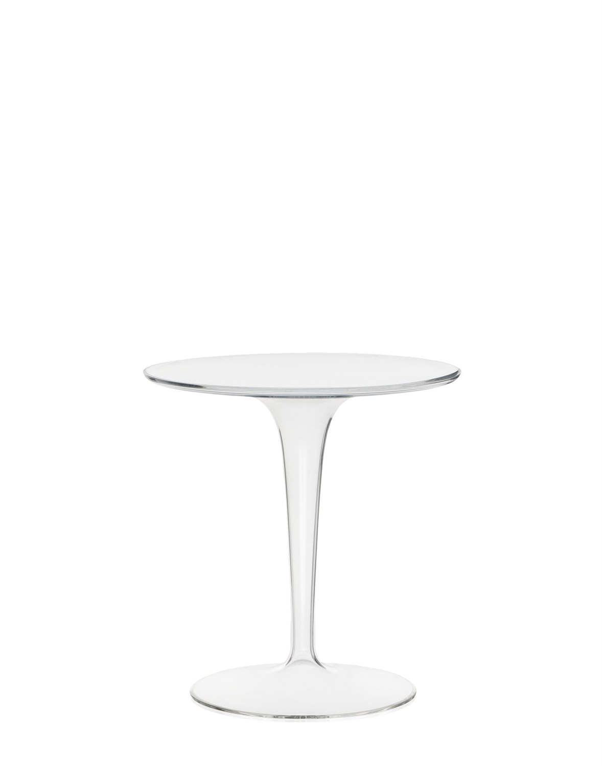 Kartell Tavolino Tip Top - Trasparente - Ø 48,5 cm x H 50 cm - Design Philippe Starck