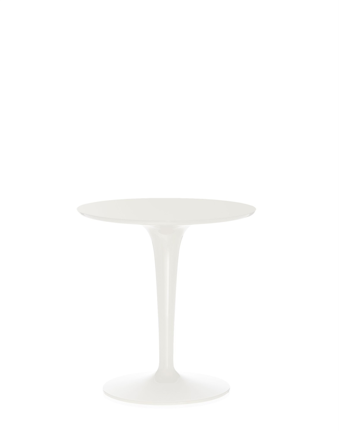 KARTELL Tavolino d'appoggio Tip Top - Bianco - Ø 48 cm, H 51 cm - Design Philippe Starck