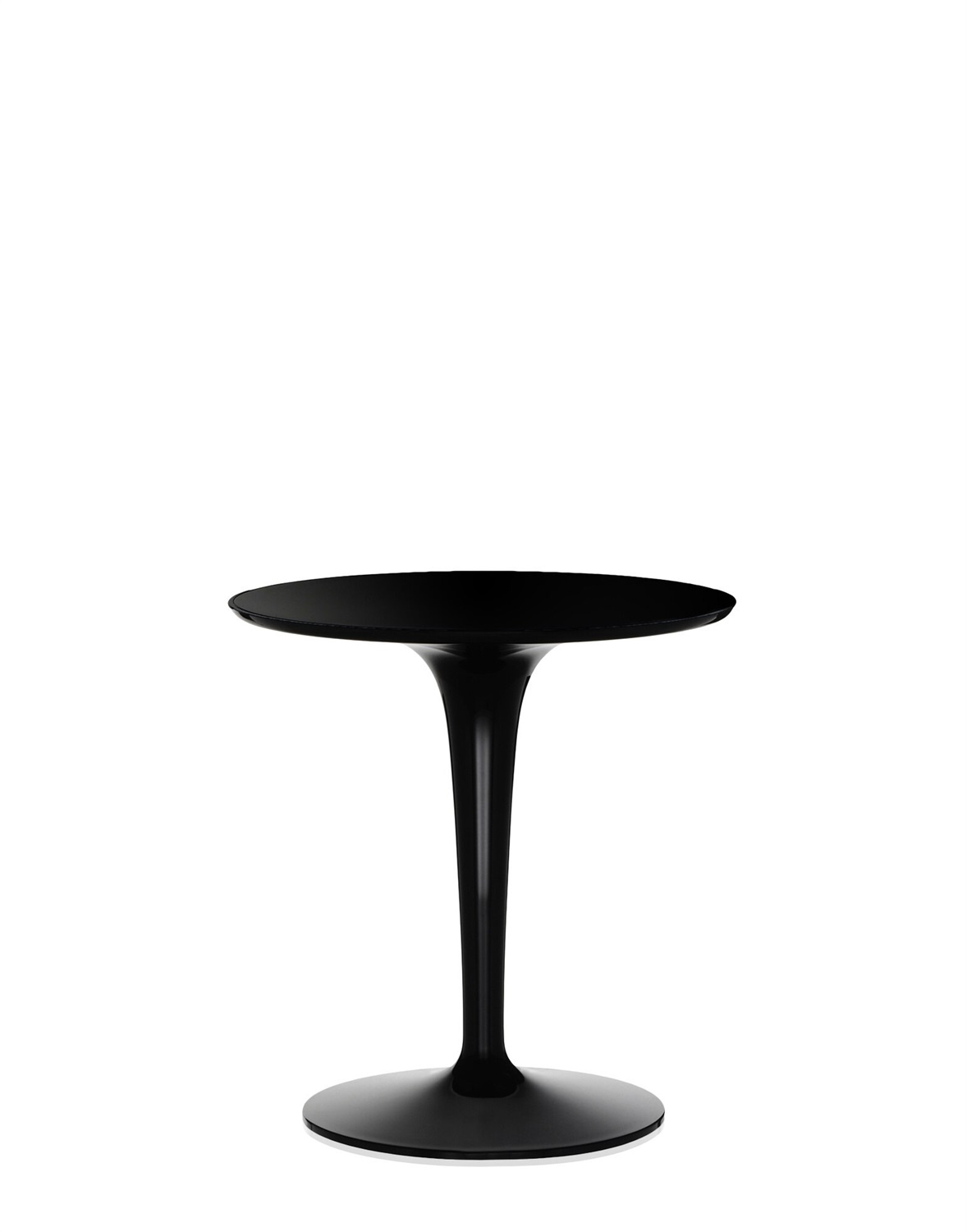 Kartell Tip Top Tavolino d'appoggio Nero in PMMA - Ø 48,5 cm x H 50 cm - Design Philippe Starck