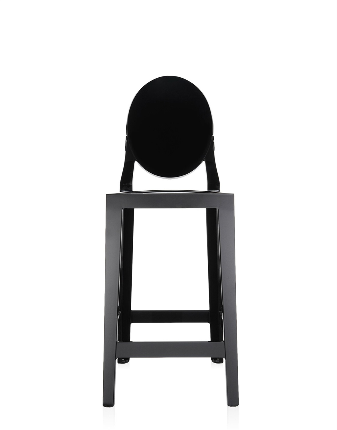 Kartell Sgabello da Bar Ghost e One More - Nero - Policarbonato - Design Philippe Starck