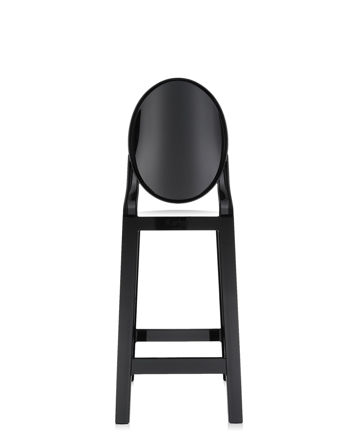 Kartell Sgabello da Bar Ghost e One More - Nero - Policarbonato - Design Philippe Starck