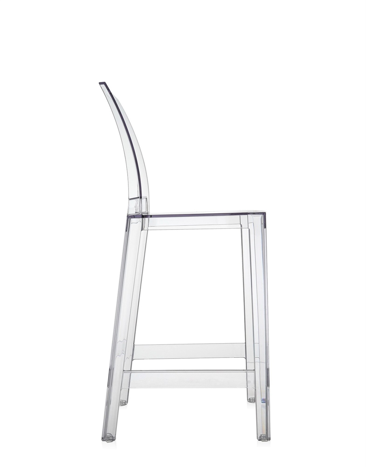 Kartell One More Please Sgabello - Set da 2 Pezzi - Policarbonato Trasparente o Colorato - Design Philippe Starck - Altezza Seduta 65 cm