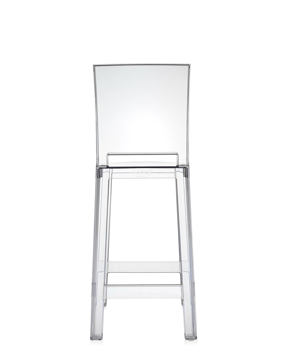 Kartell One More Please Sgabello - Set da 2 Pezzi - Policarbonato Trasparente o Colorato - Design Philippe Starck - Altezza Seduta 65 cm