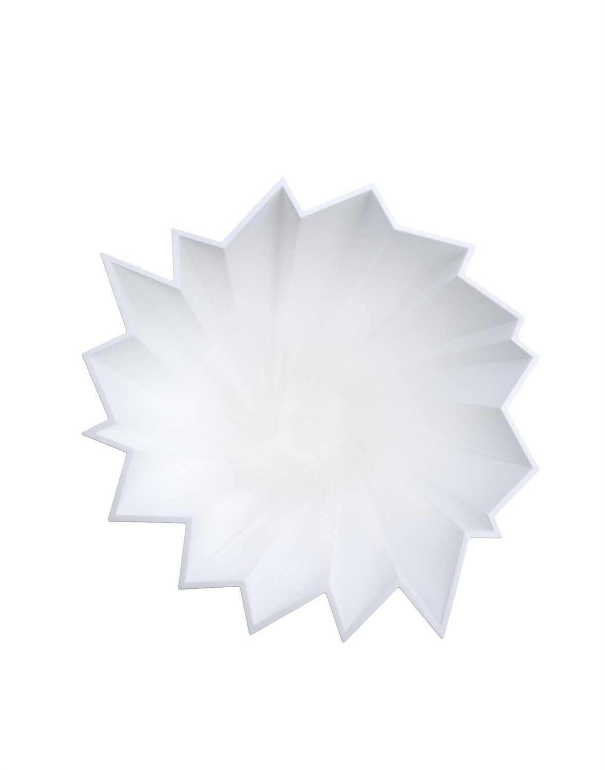 Kartell Shanghai Vaso Bianco Lucido - Design Mario Bellini, Ø 35 x H 44 cm, PMMA, Indoor/Outdoor, Made in Italy