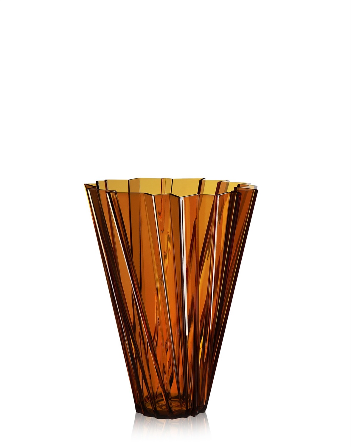 Kartell Shanghai Vaso Ambra - Design Mario Bellini, PMMA, Ø 35 cm x H 44 cm, Indoor/Outdoor