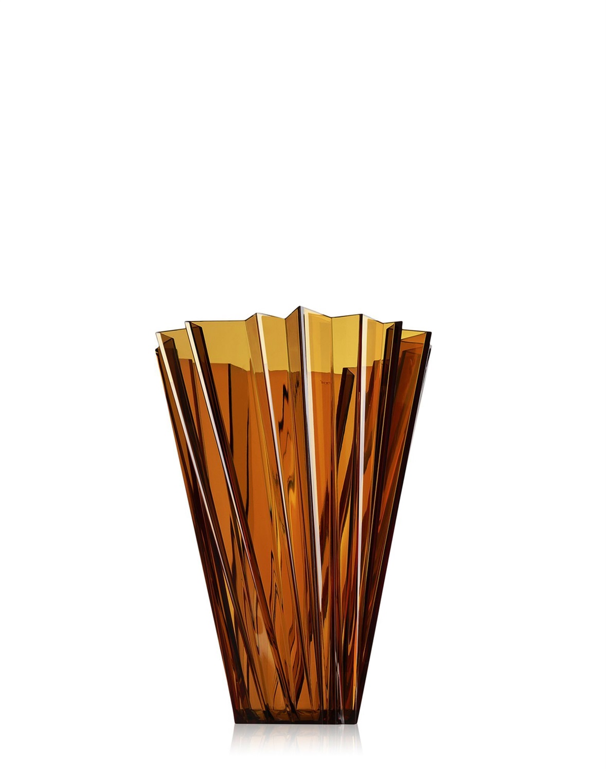 Kartell Shanghai Vaso Ambra - Design Mario Bellini, PMMA, Ø 35 cm x H 44 cm, Indoor/Outdoor