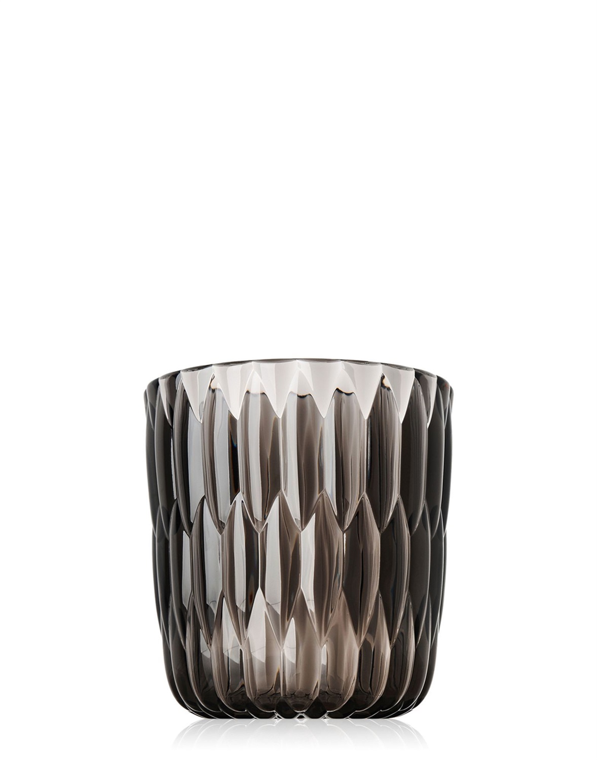 Kartell Jelly Vaso Fume - Design Patricia Urquiola, PMMA Trasparente, 23.5 x 25 cm, 1.85 Kg