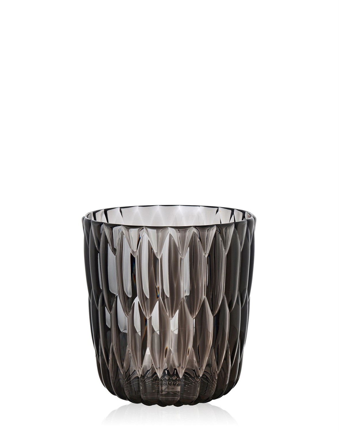 Kartell Jelly Vaso Fume - Design Patricia Urquiola, PMMA Trasparente, 23.5 x 25 cm, 1.85 Kg