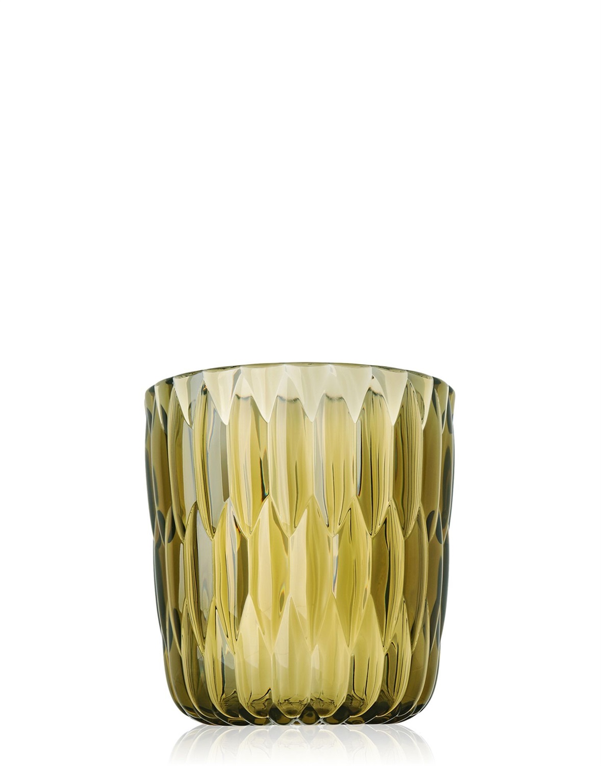 Kartell Jelly Vaso Verde - Design Patricia Urquiola, PMMA, 23.5x25 cm, Riutilizzabile