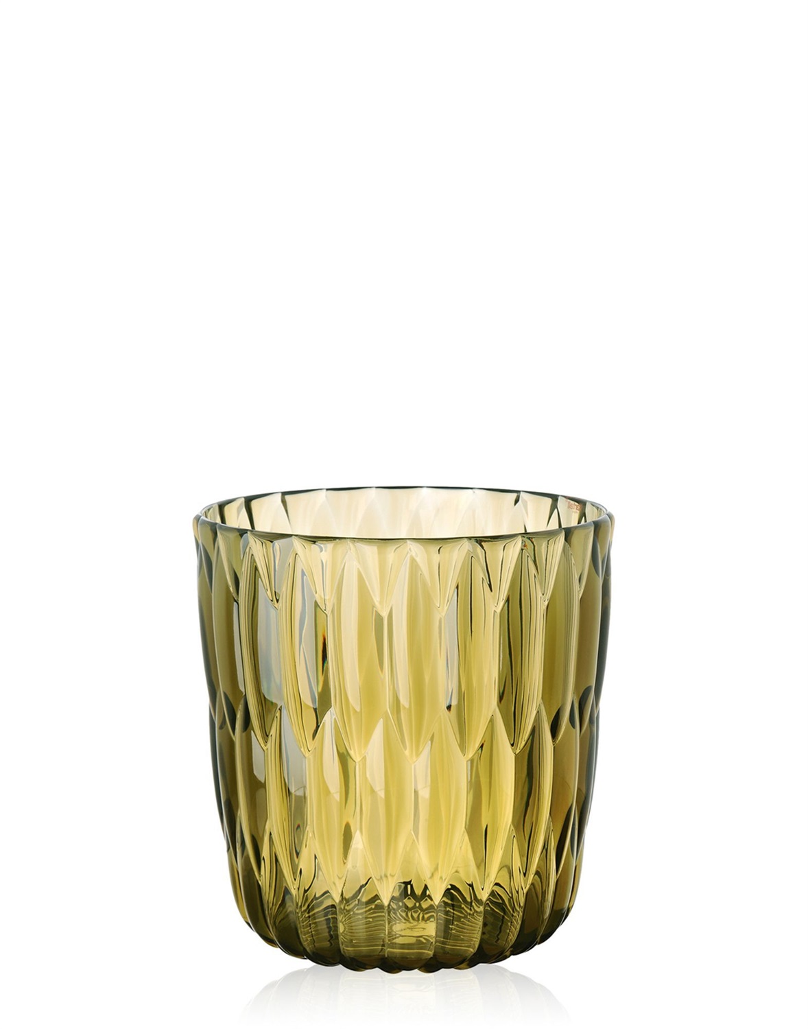 Kartell Jelly Vaso Verde - Design Patricia Urquiola, PMMA, 23.5x25 cm, Riutilizzabile