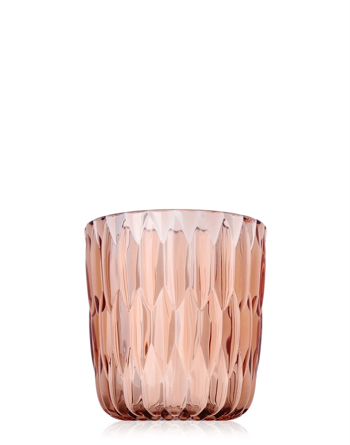 Kartell Jelly Vaso Rosa - Design Patricia Urquiola, PMMA, Ø 23.5 cm x H 25 cm, Made in Italy
