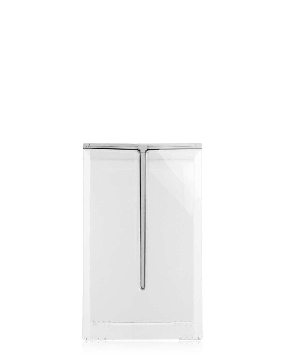 Kartell Max-Beam Tavolino/Sgabello in PMMA Trasparente - Design di Ludovica e Roberto Palomba - Dimensioni 33x27x47 cm