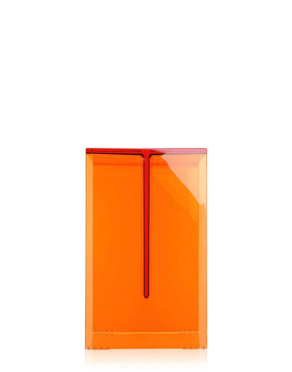 KARTELL Max-Beam Sgabello/Tavolino d'Appoggio in PMMA Arancio Tangerine - Design Ludovica & Roberto Palomba
