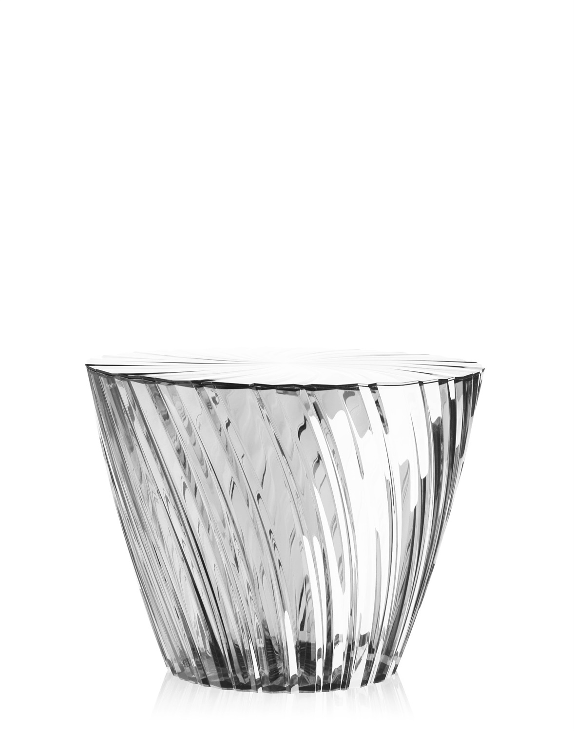 Kartell Tavolino Sparkle - Trasparente in PMMA - Design Tokujin Yoshioka - Ø 45 x H 35 cm