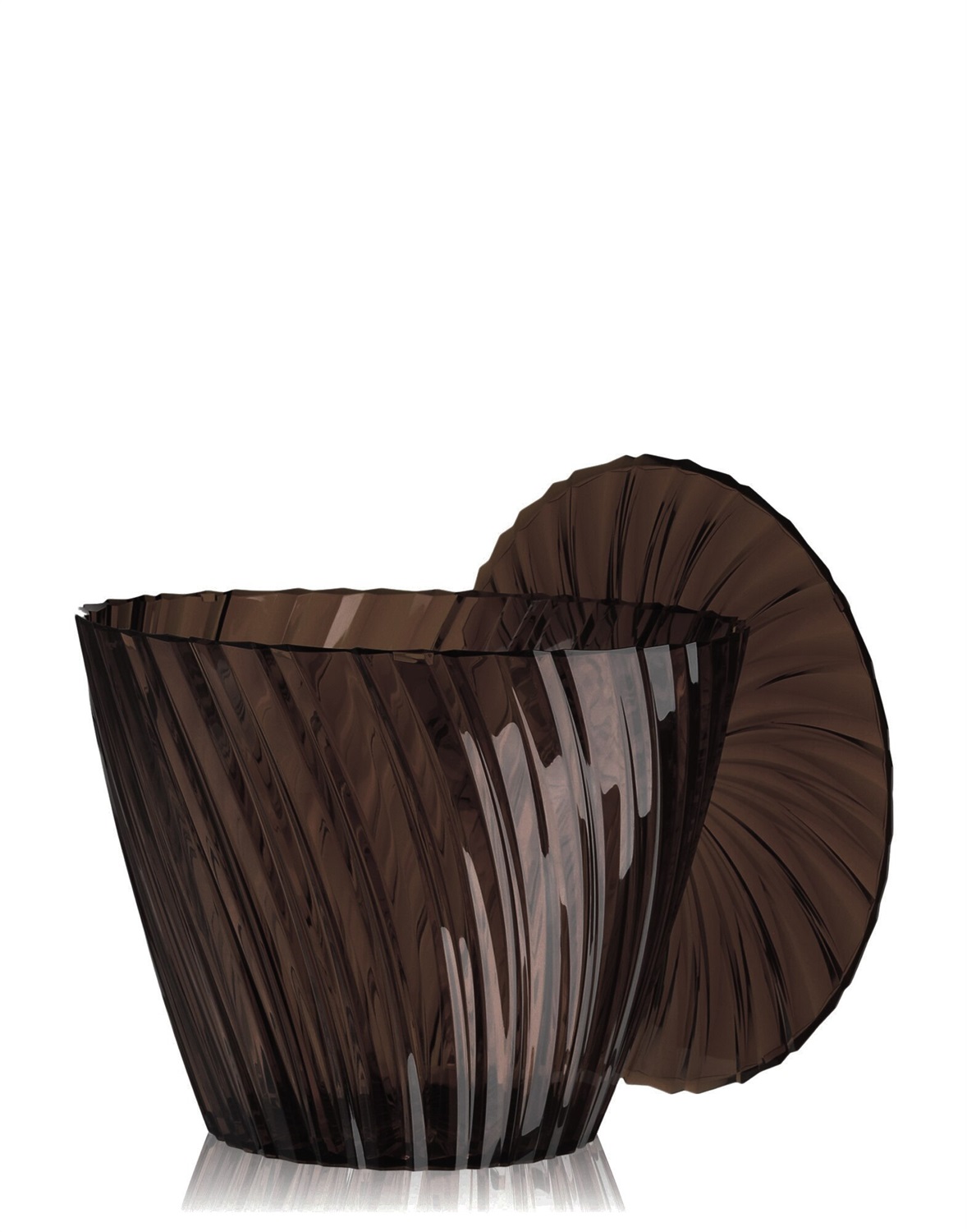 Kartell Sparkle 8805 Tavolino da Caffè in PMMA Gris (Fume) - Design Tokujin Yoshioka, 45 x 35 cm