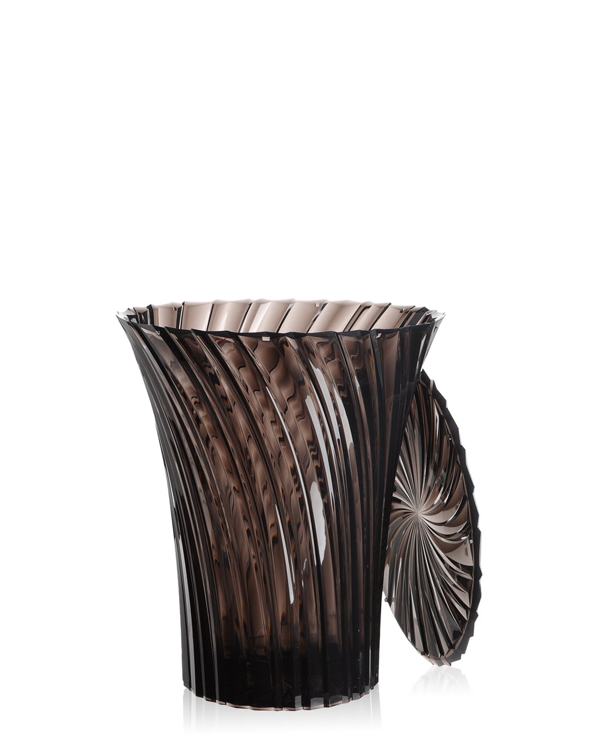 Kartell Sparkle Sgabello in PMMA, Design Tokujin Yoshioka, 38 x 38 x 44 cm, Marrone