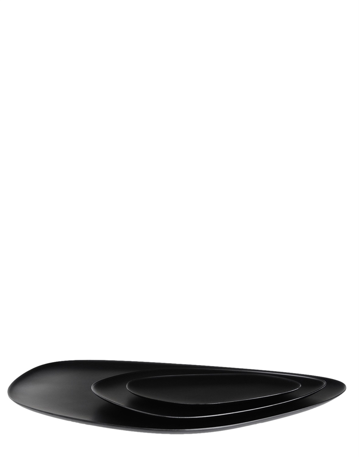 Kartell Namasté Set di 3 Piatti Vassoi Nero - Design Jean-Marie Massaud, Melammina, Adatti per Esterno