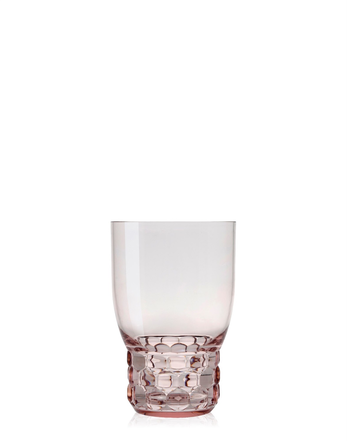 Kartell Jellies Family Bicchiere da acqua Rosa - Set da 4 - Design Patricia Urquiola - PMMA - Ø 8,5 cm x H 13 cm