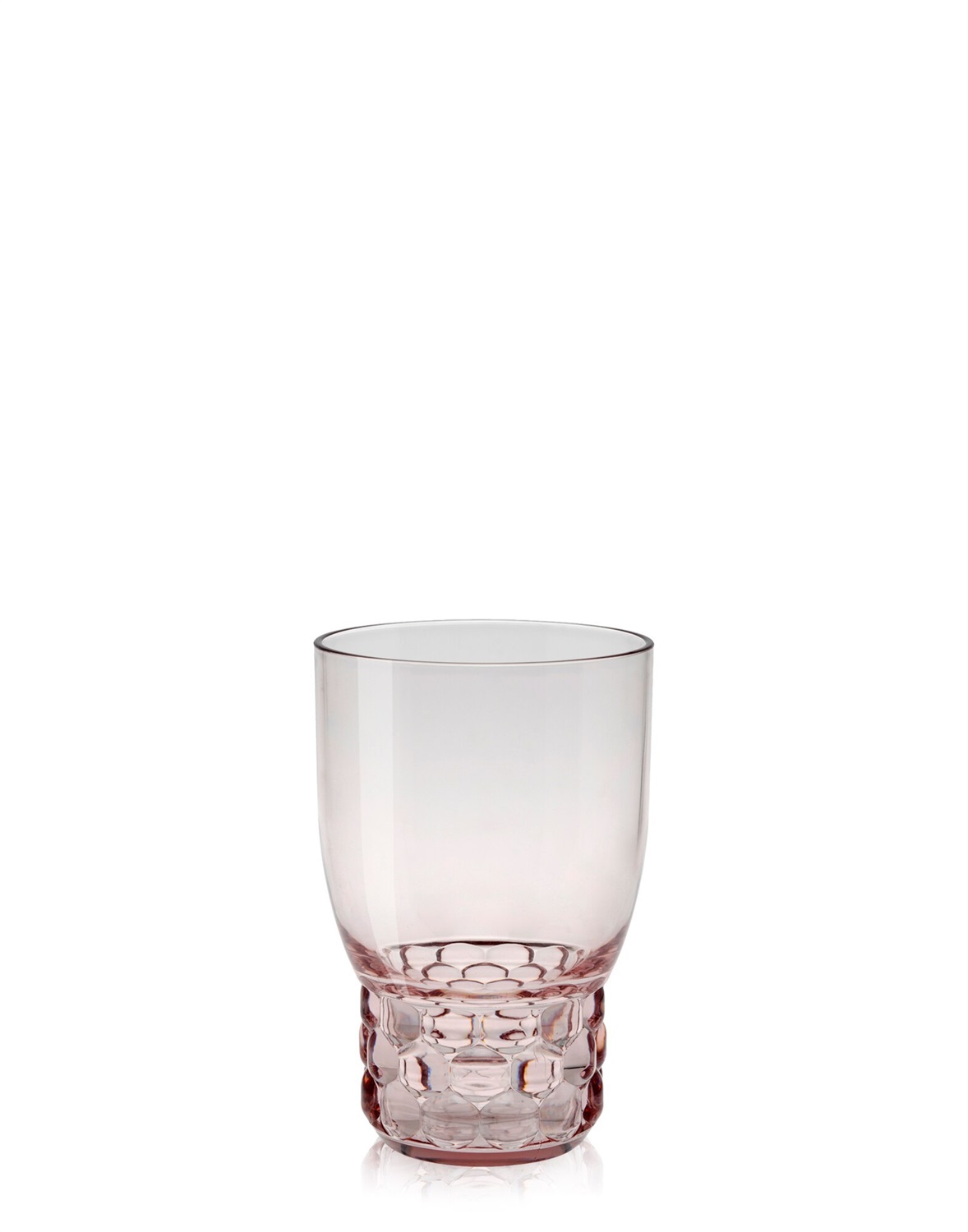 Kartell Jellies Family Bicchiere da acqua Rosa - Set da 4 - Design Patricia Urquiola - PMMA - Ø 8,5 cm x H 13 cm