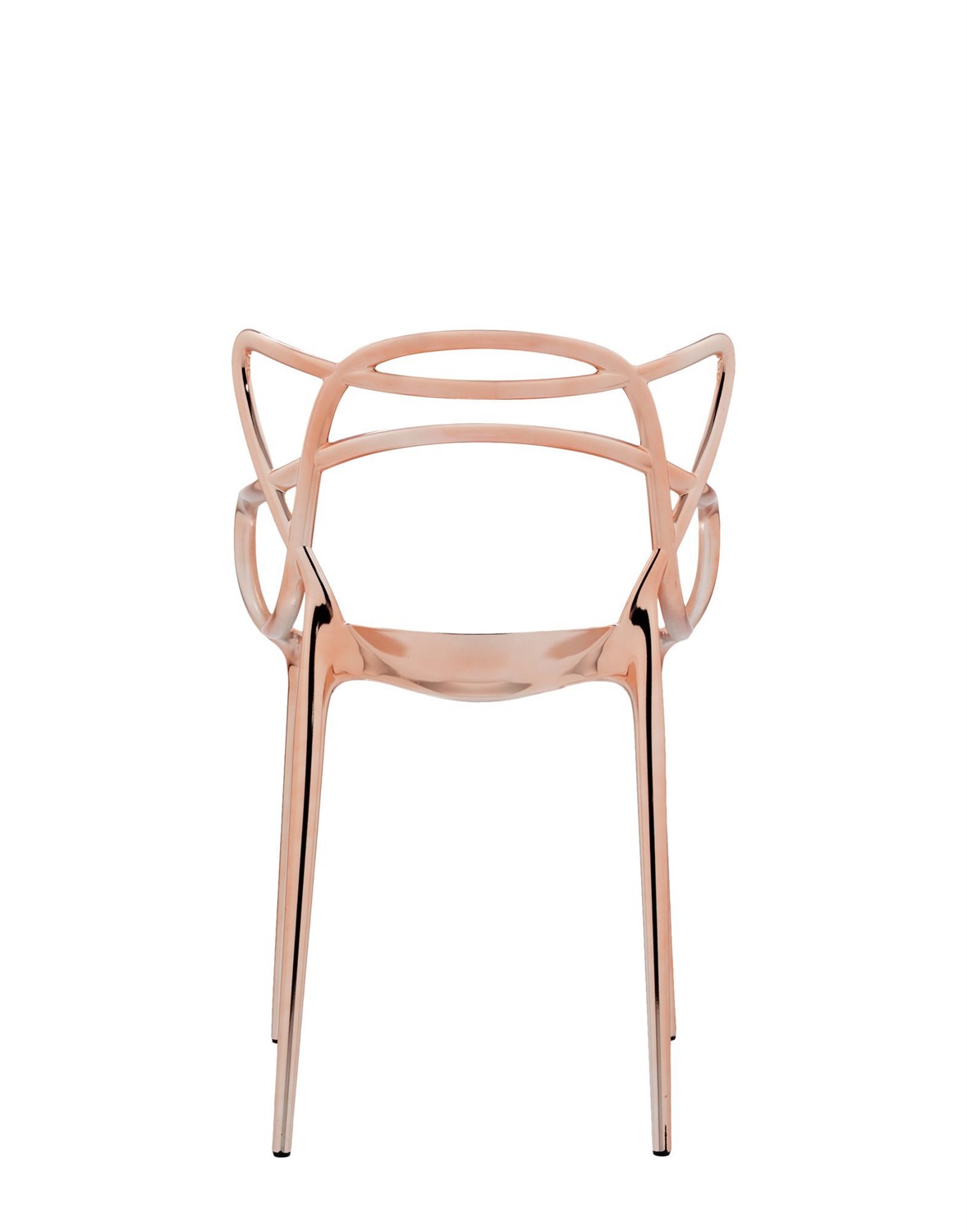 Kartell Sedia Impilabile Masters in Rame - Tecnopolimero Riciclato - Design Philippe Starck e Eugeni Quitllet