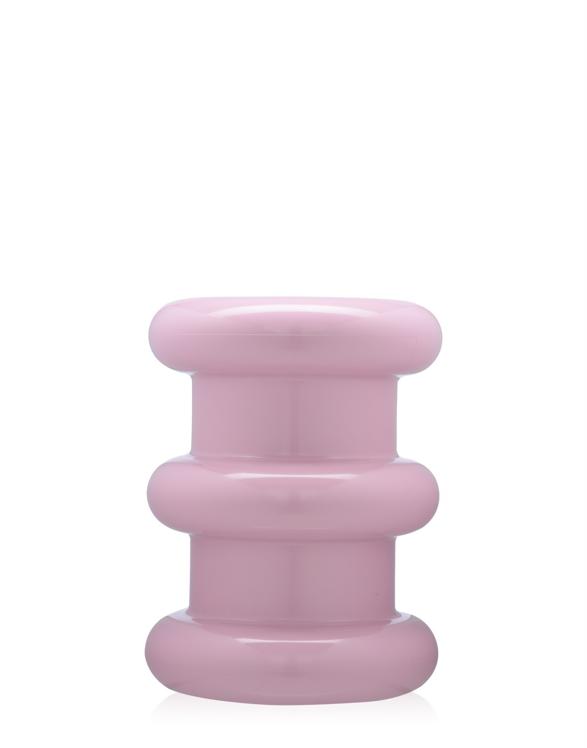 Kartell Sgabello Pilastro Rosa - Tecnopolimero termoplastico, Design di Ettore Sottsass, H 46 cm x Ø 35 cm