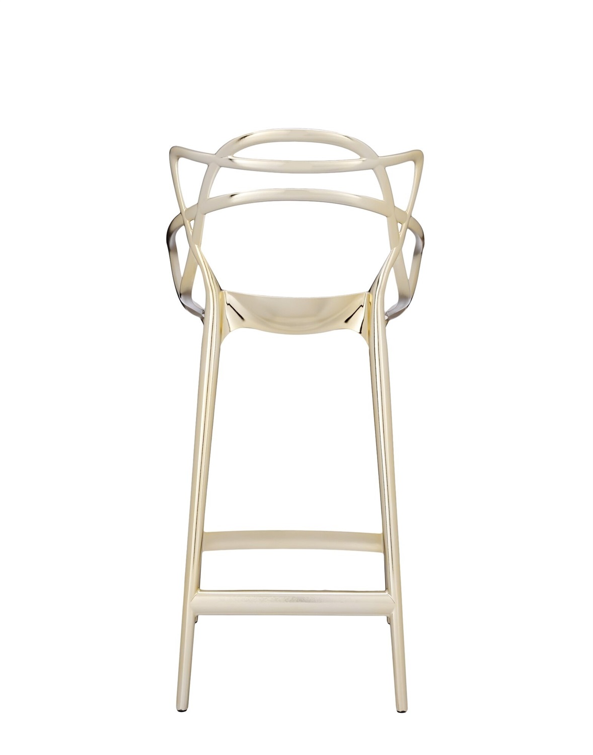 Kartell Masters Stool Sgabello Oro Metallizzato H 65 cm - Design Philippe Starck