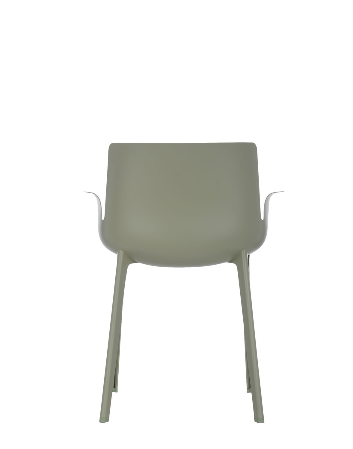 Kartell Piuma Sedia Verde Salvia - Polimero Termoplastico con Fibre di Carbonio, Design Piero Lissoni, 62x77x54 cm
