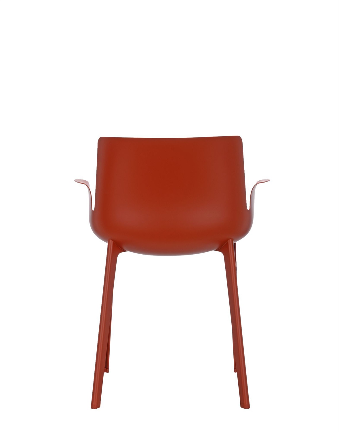 Kartell Piuma Sedia - Polimero termoplastico con Fibre di Carbonio, Soft Touch, Arancio Ruggine, 62x77x54 cm, Design Piero Lissoni