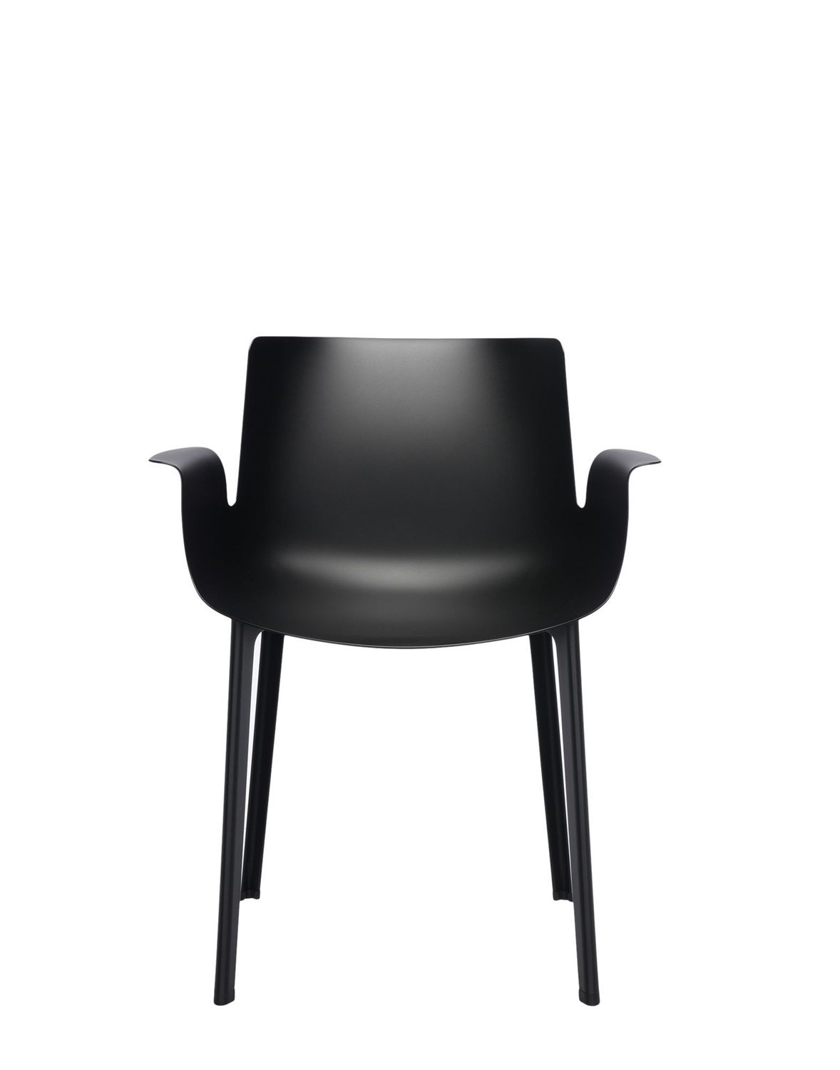 Kartell Piuma Poltroncina Designer Piero Lissoni - Polimero Termoplastico con Fibre di Carbonio, Soft Touch, 62x77x54 cm, Ultraleggera, Made in Italy