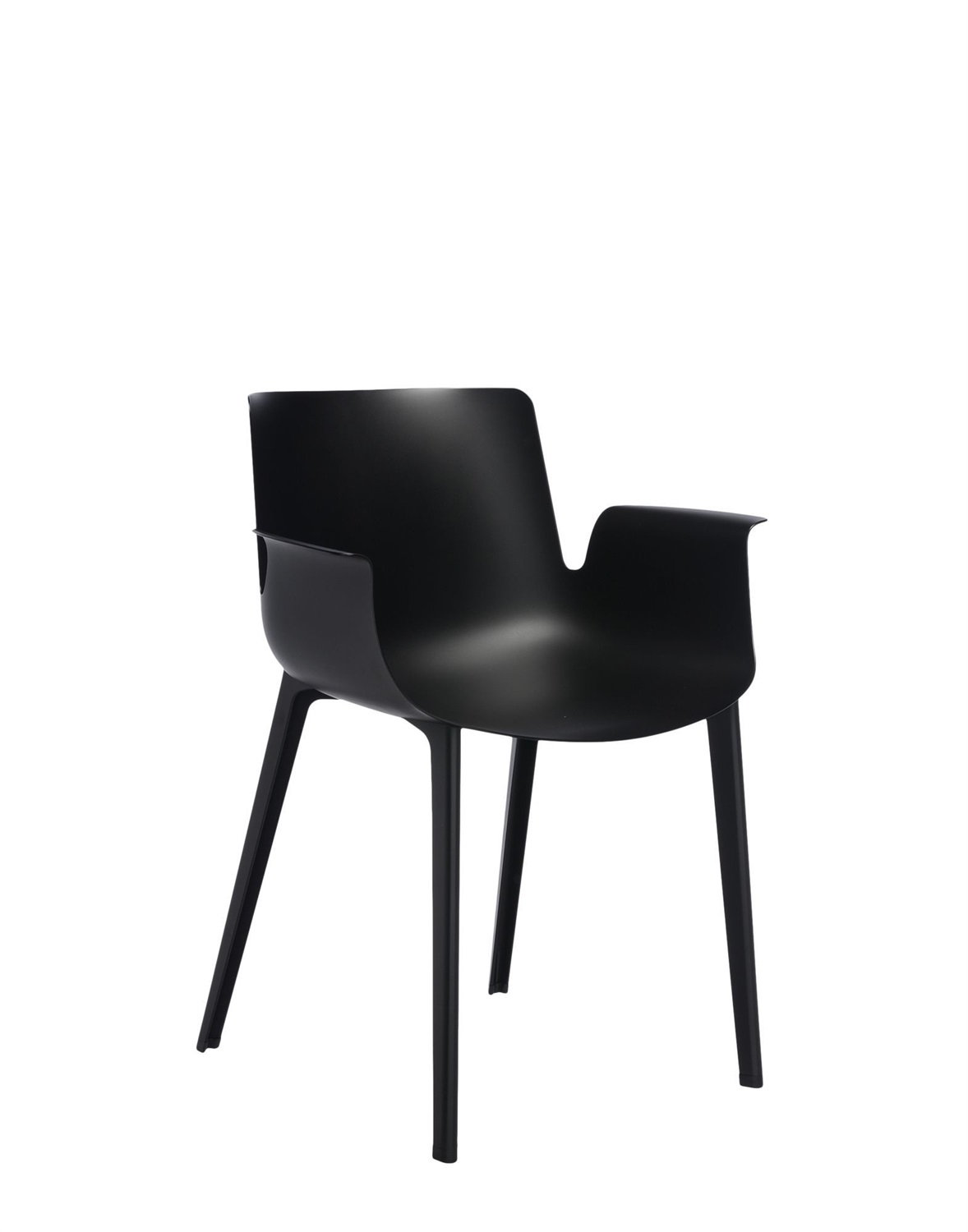 Kartell Piuma Poltroncina Designer Piero Lissoni - Polimero Termoplastico con Fibre di Carbonio, Soft Touch, 62x77x54 cm, Ultraleggera, Made in Italy