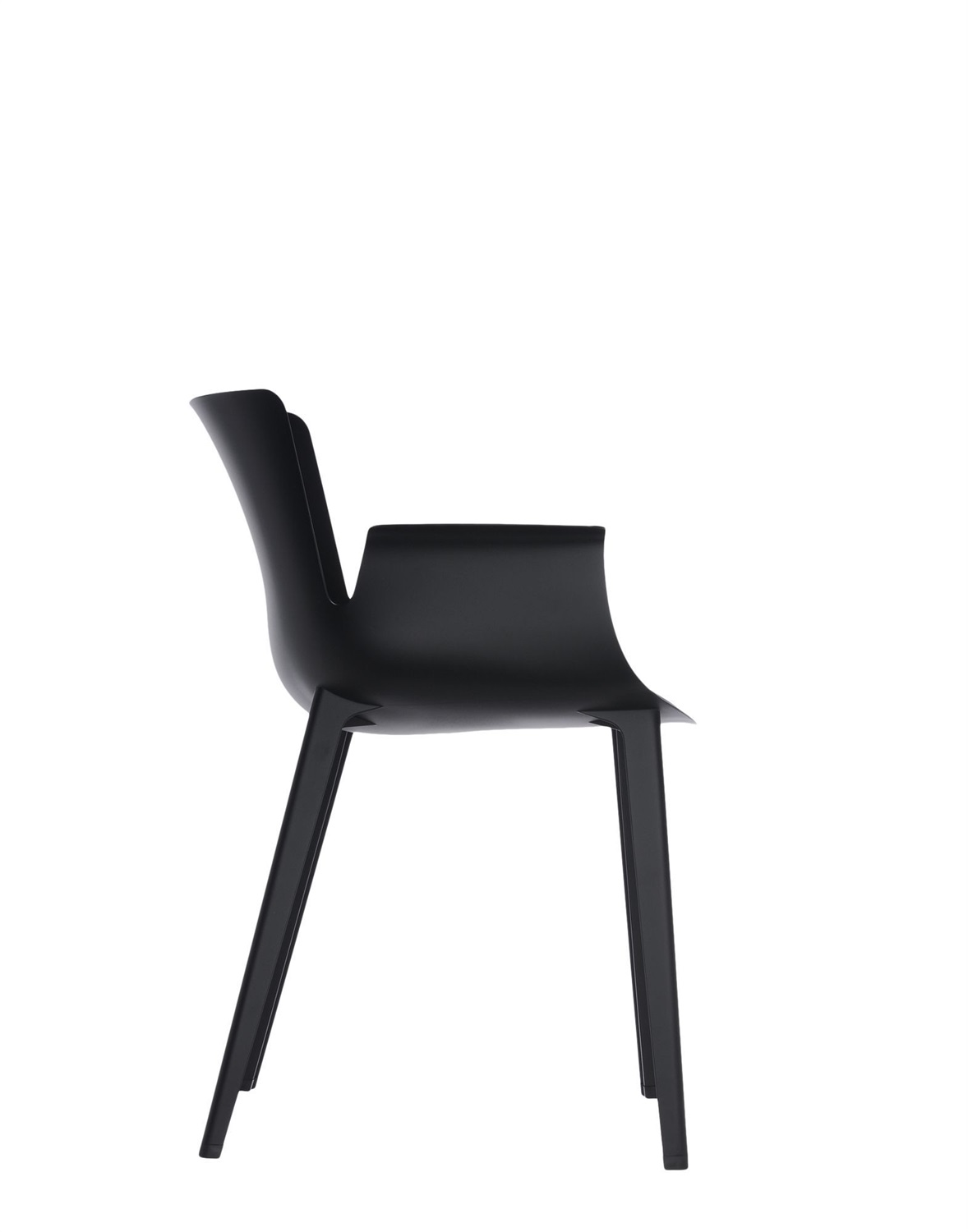 Kartell Piuma Poltroncina Designer Piero Lissoni - Polimero Termoplastico con Fibre di Carbonio, Soft Touch, 62x77x54 cm, Ultraleggera, Made in Italy