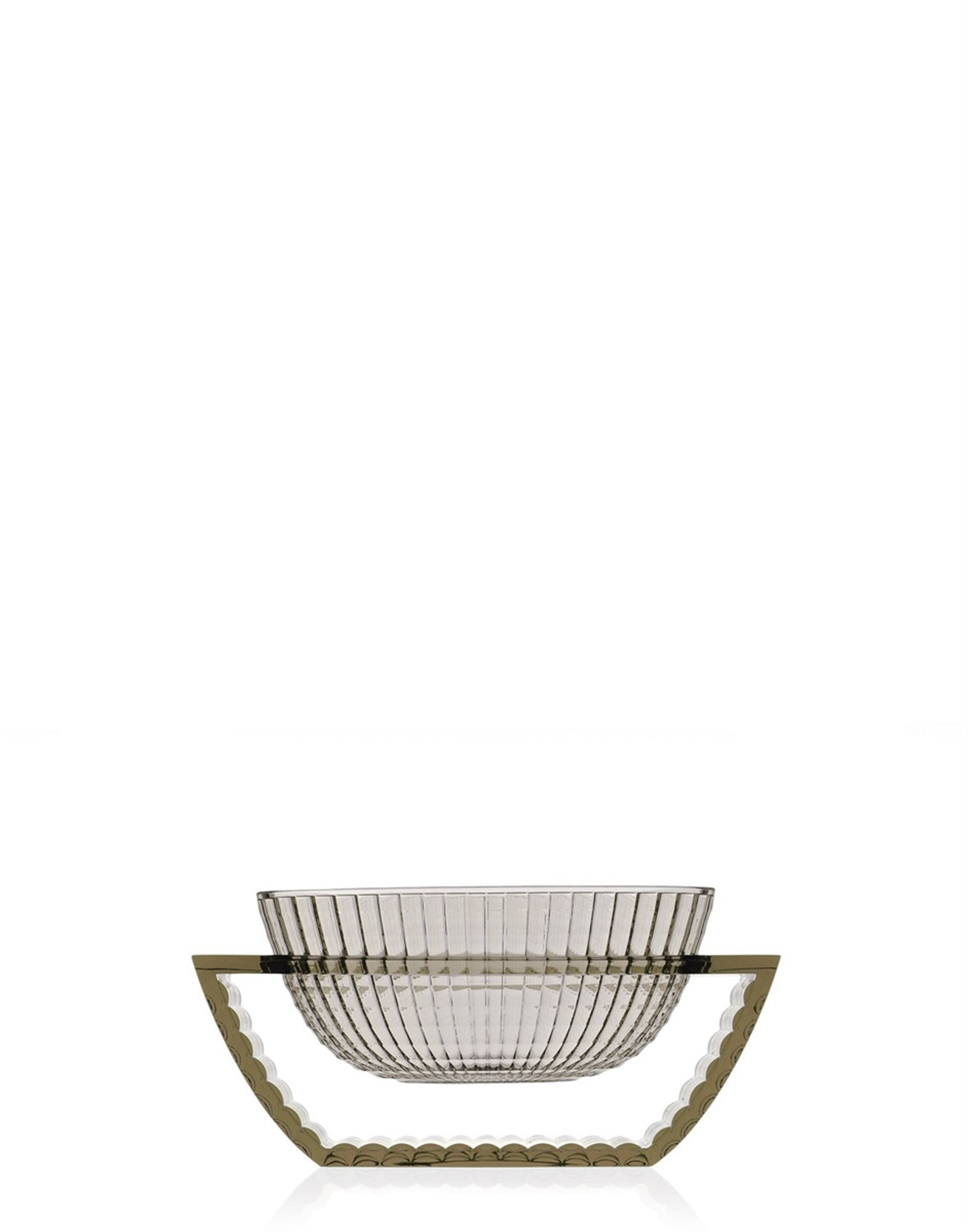 Kartell U Shine Centrotavola Verde - Design Eugeni Quitllet, PMMA Trasparente, 29x14x15 cm