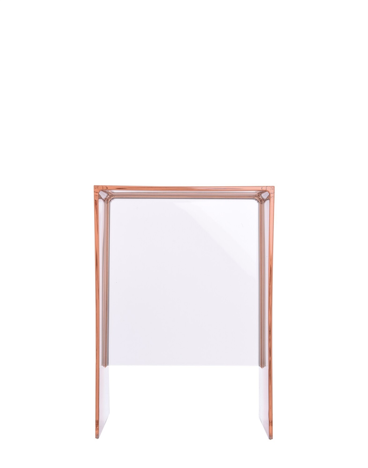 Kartell Max-Beam Tavolino/Sgabello Rosa - Design di Ludovica e Roberto Palomba, 33x27x47 cm, in PMMA