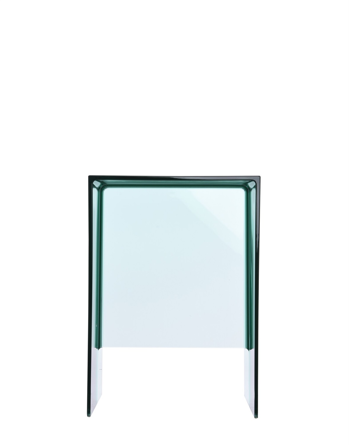 Kartell Max-Beam Sgabello/Tavolino in PMMA Verde - Design di Ludovica e Roberto Palomba, 27 x 33 x 47 cm