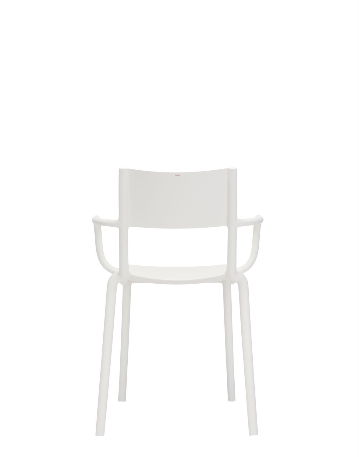 Kartell Generic A Sedia - Design Philippe Starck, Bianco, Set da 2, Impilabile, 52.5 x 79 x 52 cm