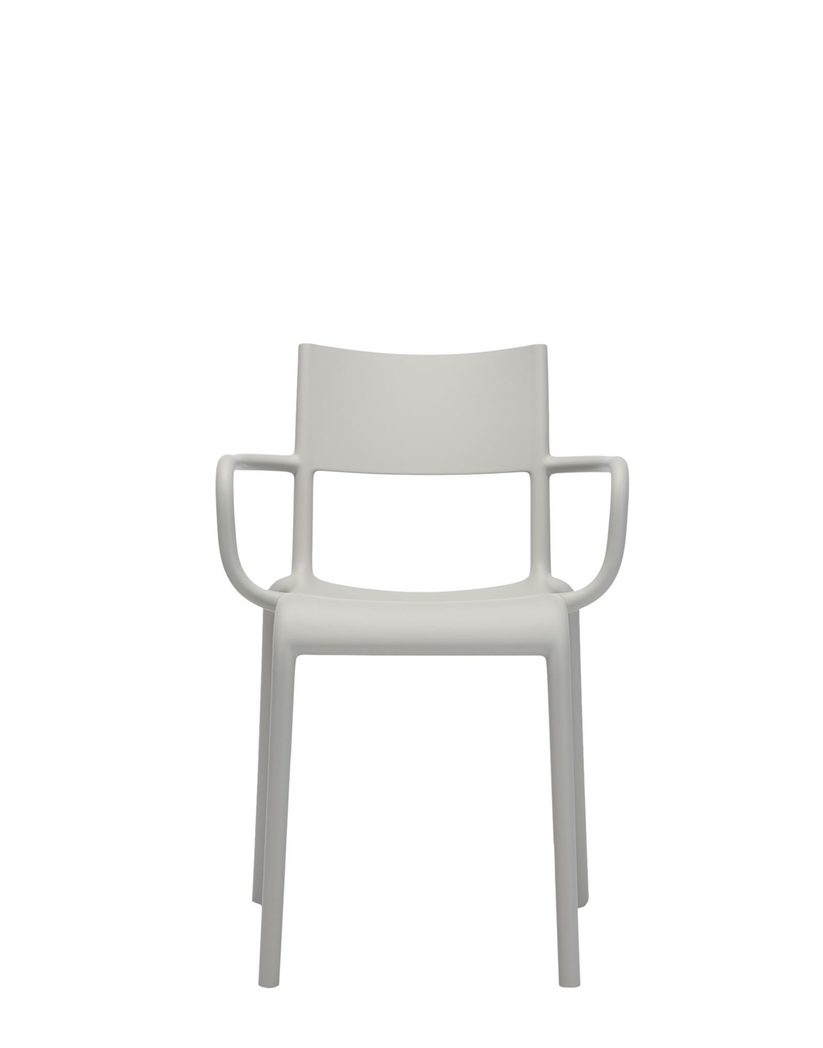 Kartell Generic A Sedia - Design Philippe Starck, Polipropilene, Grigio, Impilabile, 52.2 x 52 x 79 cm